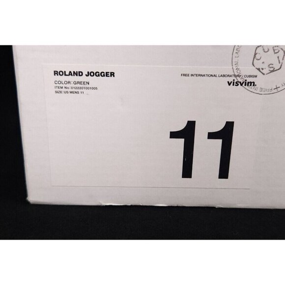 Visvim Roland Low-Top Sneakers 11 Mens Joggers Rare Green - Picture 11 of 13